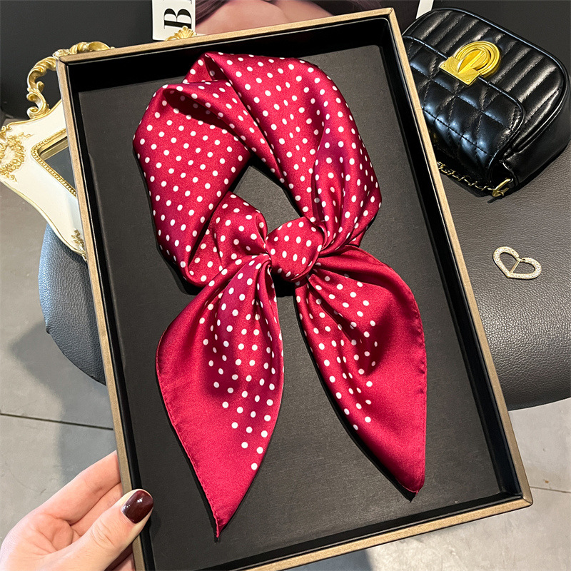 Women Fashion Necktie - Lüks yeni baskılı atkılar kadın ipek