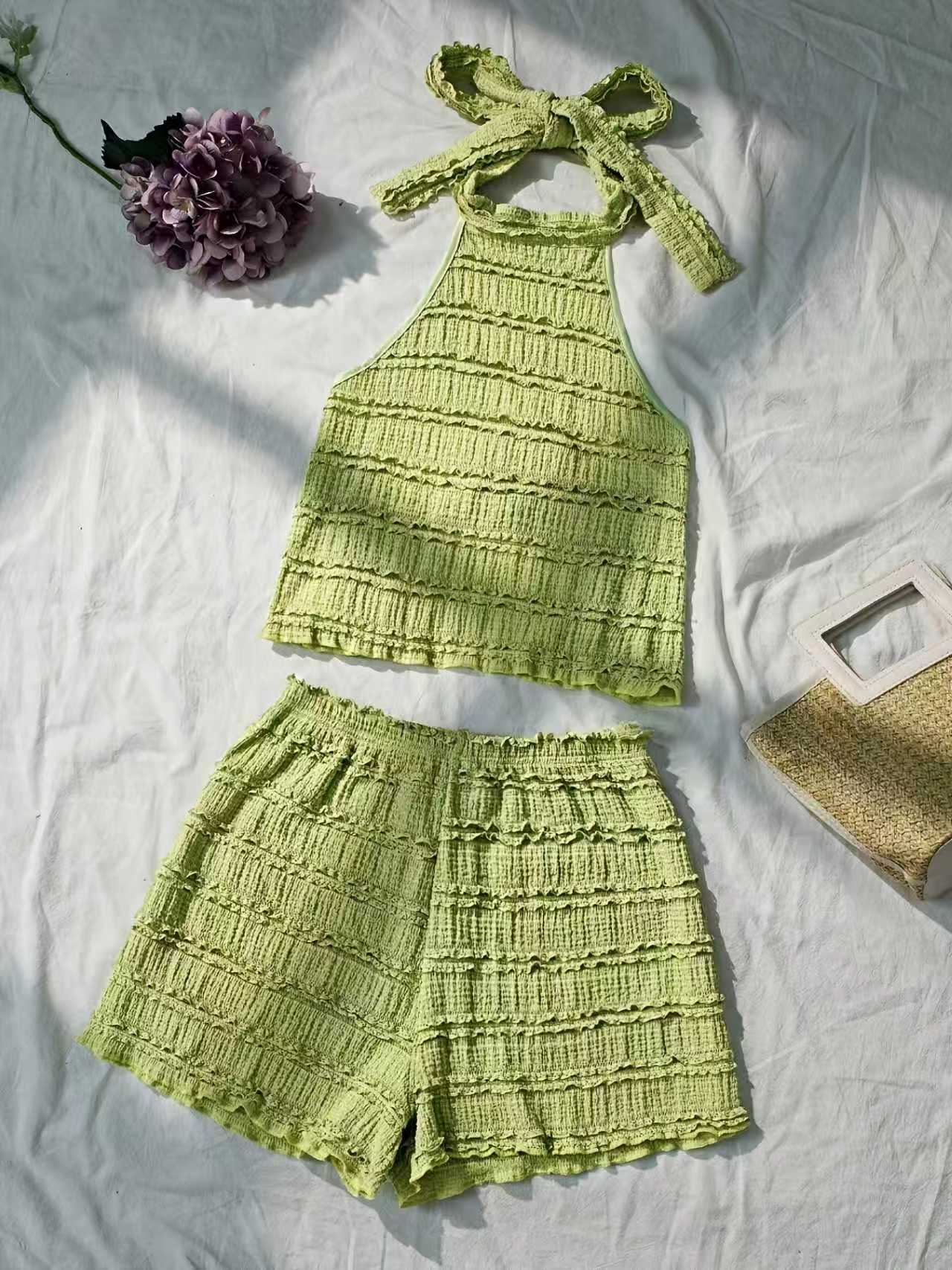 Lace Trim Cami - Kadınlar İçin Yazlık Avrupa ve Amerikan