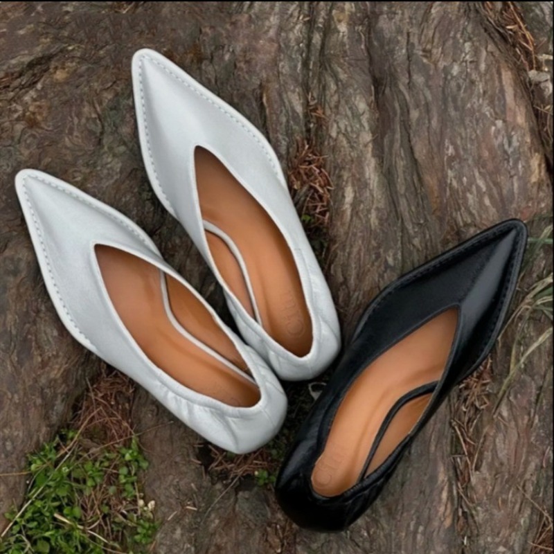 Women'S Fashion Shoes - 2025 Yeni Sivri Uçlu Tek Ayakkabı